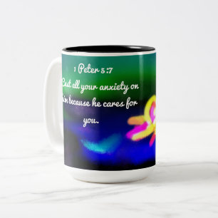 jesus vill att vi ska släppa Två-Tonad mugg