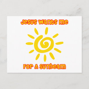 Jesus vill ha mig för en solstråle vykort