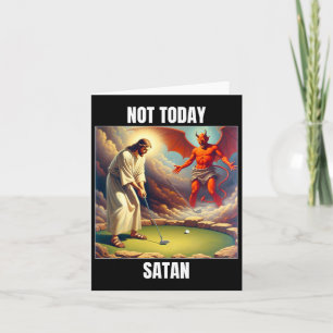 Jesus Vs Satan spelar Golf - inte idag Satan Kort