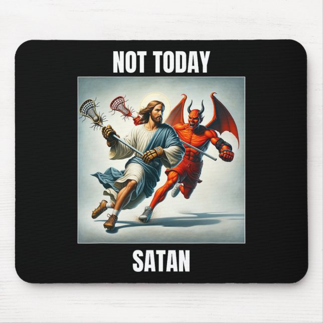 Jesus Vs Satan spelar lacrosse - inte idag Satan Musmatta (Framsidan)