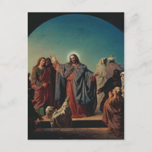 Jesus Wakes Lazarus av Robert Wilhelm Ekman Vykort