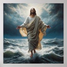 Jesus Walking på Vatten