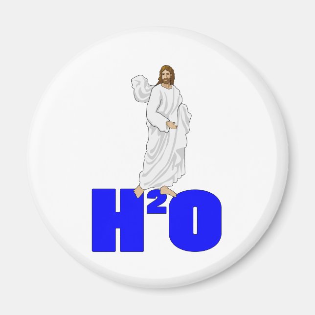 Jesus Walks på Vatten Magnet (Framsidan)