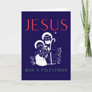 Jesus Was A Palestinian Christmas Card Christian Kort