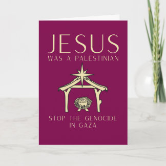 Jesus Was Palestinian Christmas Gaza Human Rights Kort