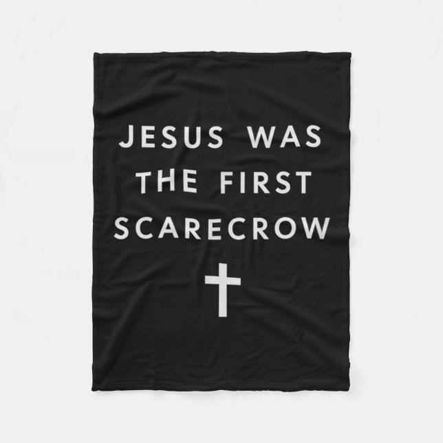 Jesus Was The First Ecrow – Minimalist Christian S Fleecefilt (Framsidan)