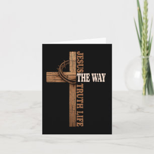 Jesus Way Truth Life Christian Faith Kor Kort
