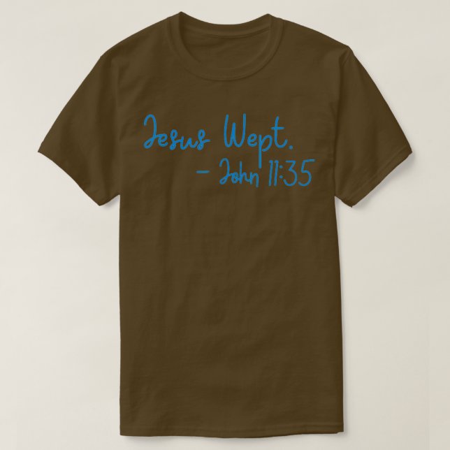 Jesus wept t shirt (Design framsida)