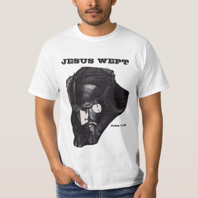 JESUS WEPT T T SHIRT (Framsida)
