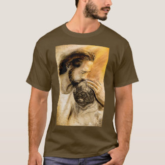 Jesus Wit Pug Hund Pug Hund älskare T Shirt