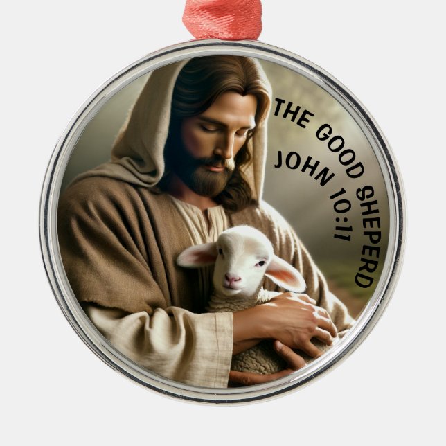 JESUS WITH LAMB CHRISTMAS ORNAMENT (Framsidan)