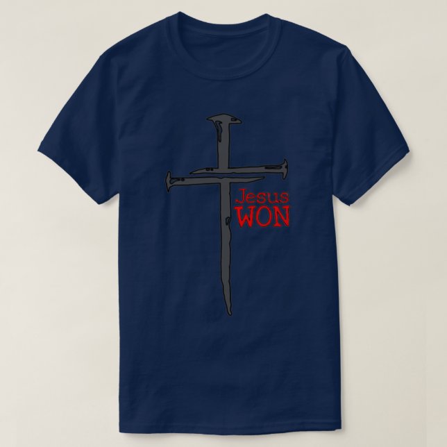 Jesus Won T Shirt (Design framsida)