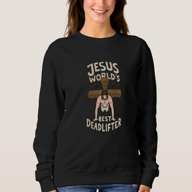 Jesus World´s best Deadlifter  1 T Shirt (Framsida)