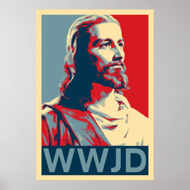 Jesus WWJD Poster (Framsidan)