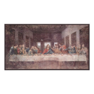 Jesus "Yeshua" Nattvarden, Leonardo da Vinci Fototryck