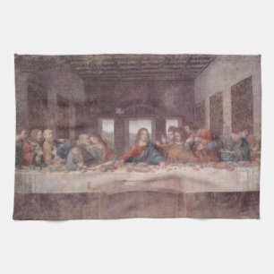 Jesus "Yeshua" The Last Supper, Leonardo da Vinci Kökshandduk