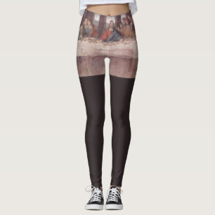 Jesus "Yeshua" The Last Supper, Leonardo da Vinci Leggings