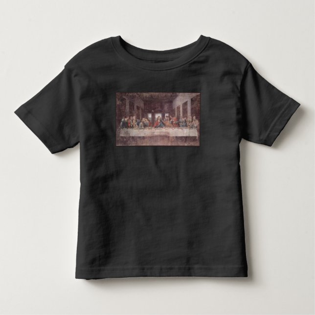 Jesus "Yeshua" The Last Supper, Leonardo da Vinci T Shirt (Framsida)