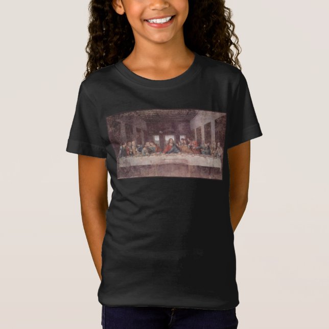 Jesus "Yeshua" The Last Supper, Leonardo da Vinci T Shirt (Framsida)