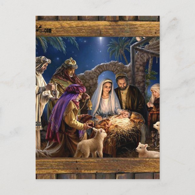 JESUSCHRIST WOOD RAM 03CUSTOMIZABL VYKORT (Framsida)