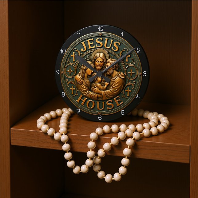 Jesushus Heliga Familjen Rund Klocka (Skapare uppladdad)