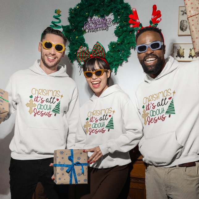Jesusjus citat Hoodie (Christmas Jesús quote Hoodie)