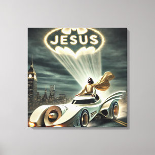 Jesusmobil: Savior på natten Canvastryck