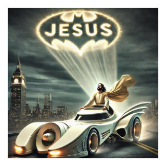 Jesusmobil: Savior på natten Fototryck