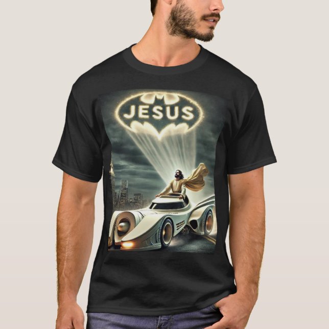 Jesusmobil: Savior på natten T Shirt (Framsida)