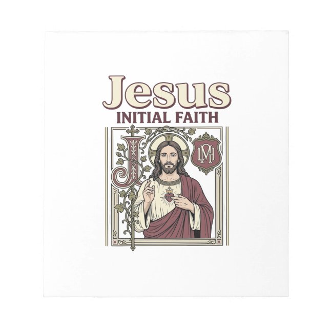 Jesusmonogram initial tro Jesusmonogram initial kr Anteckningsblock (Framsida)