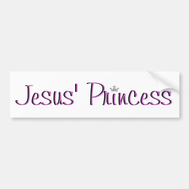 Jesuss Princess-lilor Bildekal (Framsidan)