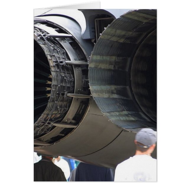 Jet Big Engines Hälsningskort (Framsidan)