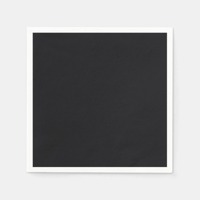 Jet Black Enfärgad Pappersservett (Framsidan)