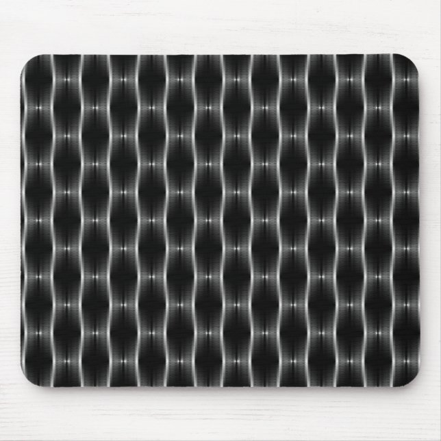 Jet Black Metallic Rosett band Mousepad Musmatta (Framsidan)