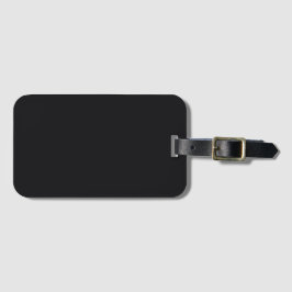 Jet Black Solid Färg Bagagebricka