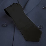 Jet Black Solid Färg enkel minimalistisk Slips<br><div class="desc">Generiska svarta halsar är för manar. Svart färg med slätt beklädnad i jet för ett enkelt,  minimalistiskt utseende.</div>