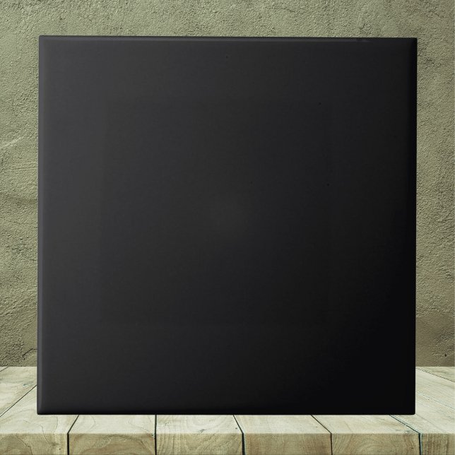 Jet Black Solid Färg Kakelplatta (Skapare uppladdad)