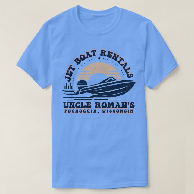 Jet Boat Rental farbror Roman T Shirt (Design framsida)