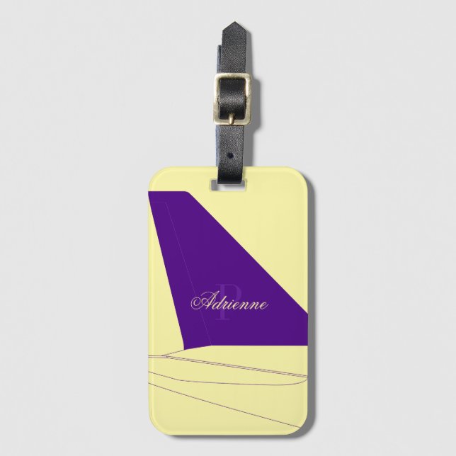 Jet-bokstav Bagagebricka (Framsida vertikal)