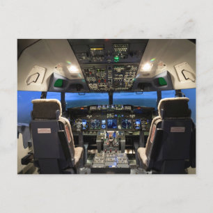 Jet-cockpit Vykort