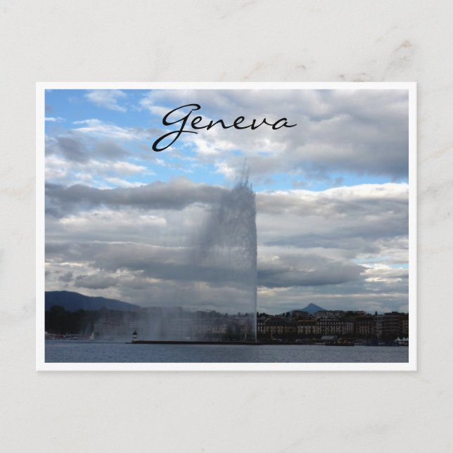 jet d'eau geneva vykort (Framsida)