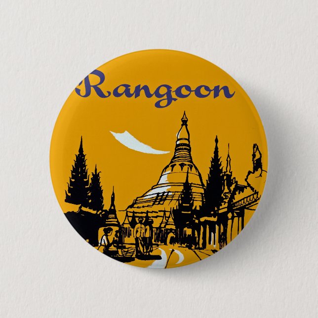Jet din väg till Rangoon Knapp (Framsida)