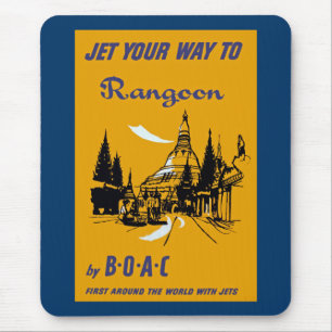 Jet din väg till Rangoon Musmatta