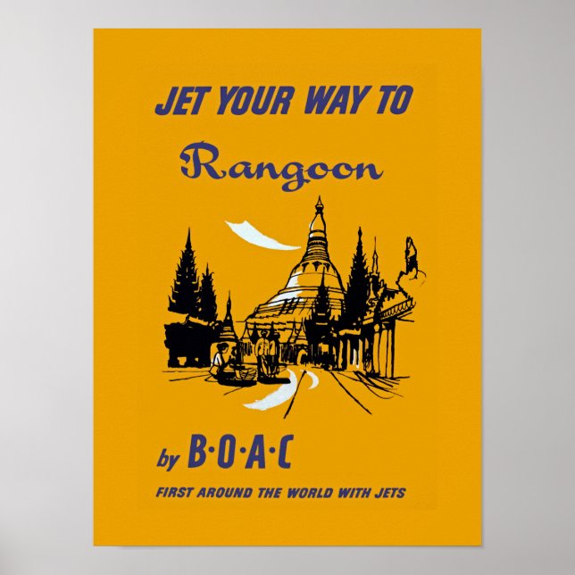 Jet din väg till Rangoon Poster (Framsidan)