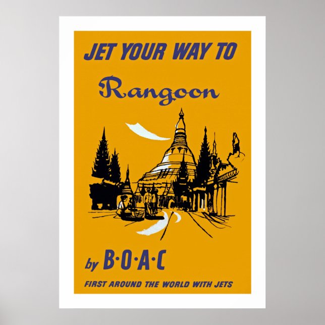 Jet din väg till Rangoon Poster (Framsidan)