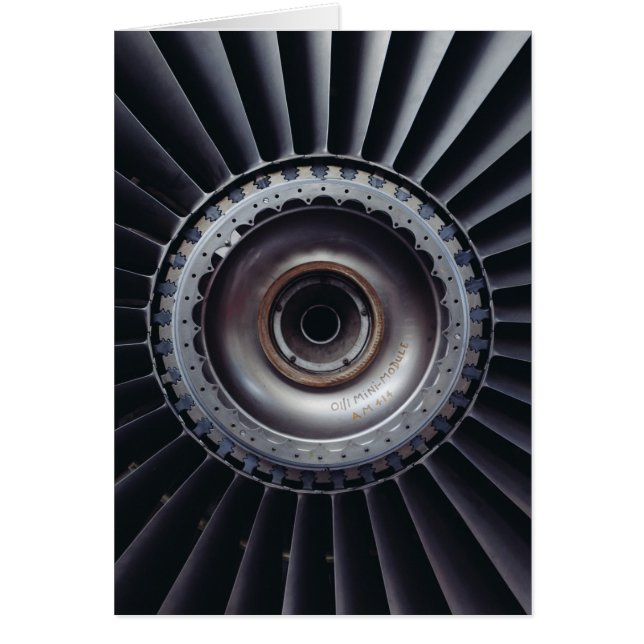 Jet Engine Hälsningskort (Framsidan)