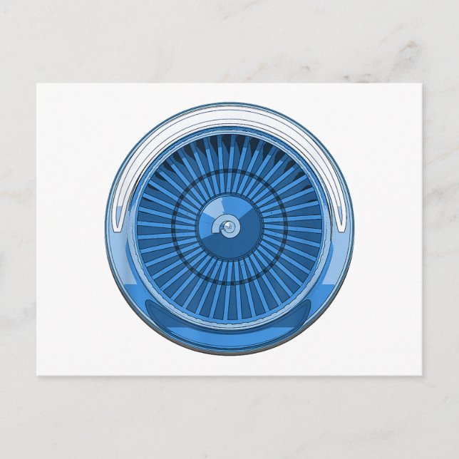 Jet Engine Helg Vykort (Framsida)