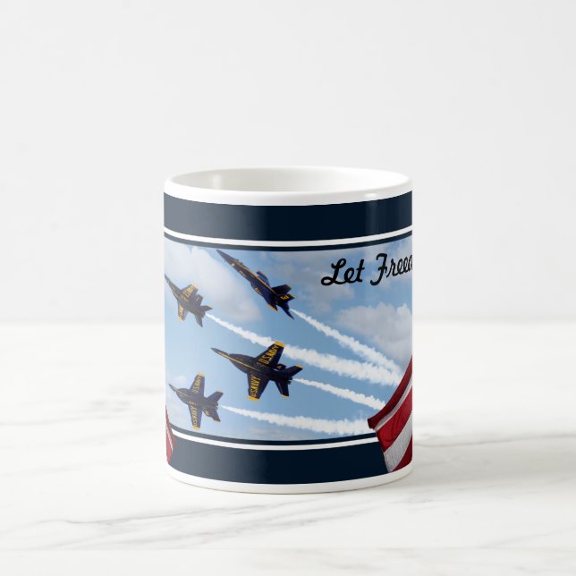 Jet F/A-18 E/F Toppen Hornets Änglar  Kaffemugg (Center)
