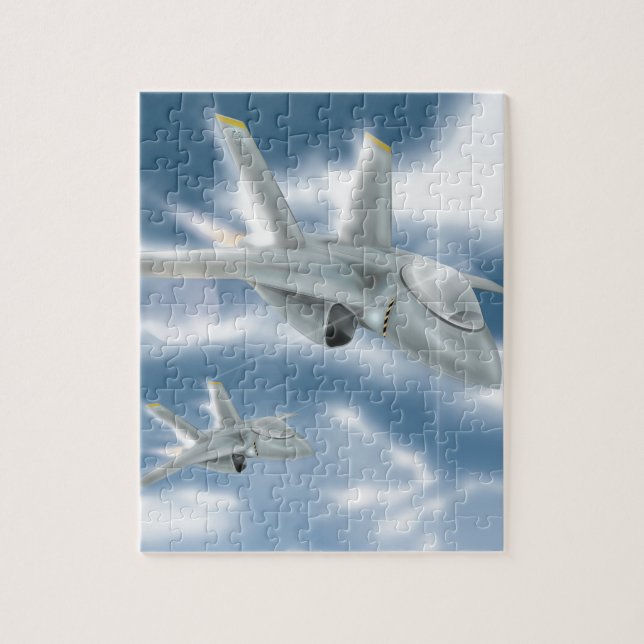 Jet Fighter Aircraft Pussel (Vertikal)