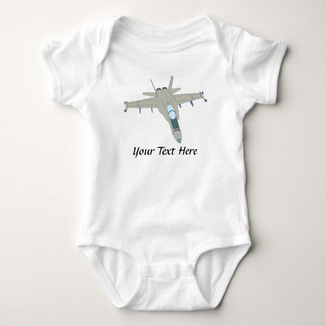 Jet Fighter F18 Hornet Design T-shirt (Framsida)